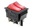 KB09063B2BY Kol.sp.2xON-OFF 10A/250V YEL