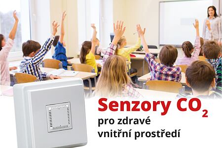 Senzory CO2 pro zdravé vnitřní prostředí