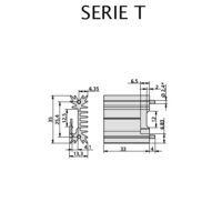 T40C/33W Chladič 35x13,3x33 RT7°C/W