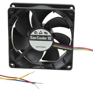 9A0924S4D011P Fan 92x25,24V-Lockse,3550r