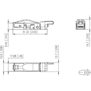 E-DAT Industry RJ45 Cat.6 1401405012-I