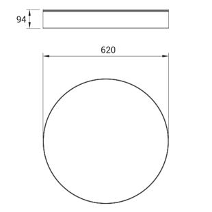 BEN LARGE 58W 3K IP54 10PG58K354B