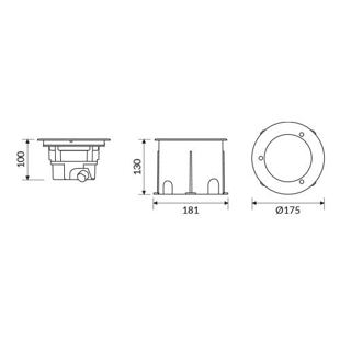 HALL LED GROUND MEDIUM