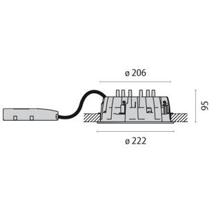 DLSB220 LED OPAL COWER rozměry