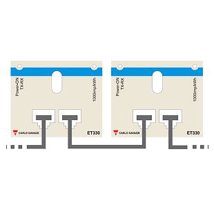 ET330 komunikace Modbus RJ45 kaskáda