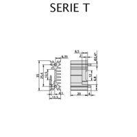 T40C/20W Chladič 35x13,3x20 RT9°C/W