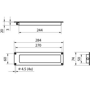FLAT LED rozměry