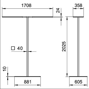 YARA double, base X, výkres
