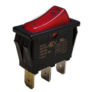 I4613 Kolébkový s.ON-OFF16A/250V RED