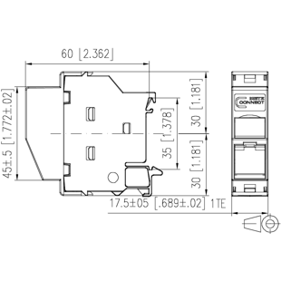 REGplus IP20 E-DAT modul (1309107003-E)