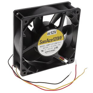 9WP1212M101 Fan 120x38mm,12V,1950r,IP68