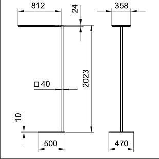 YARA single,base C, výkres