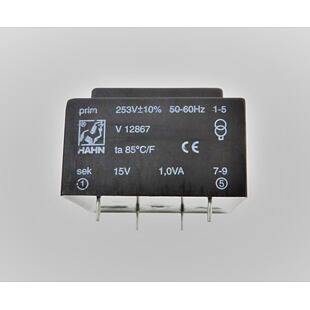 EIV12867 Trafo p.253V s.15V 1W