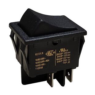 I4721 Kolébkový sp.2xOFF-MOM10A/250V BLK