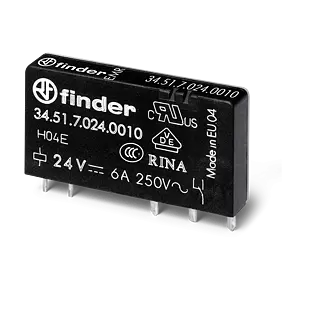 34.51.7.024.0010 relé 24VDC 6A 1C