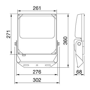 ELIA FL L3 150W 4K D ASYM. GWF1101RC840