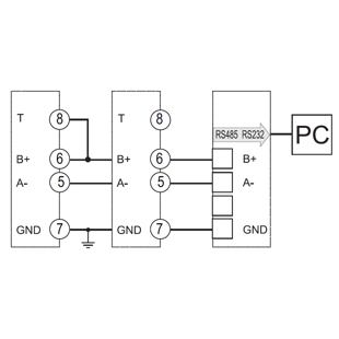 EM280 zapojení Modbus RS485