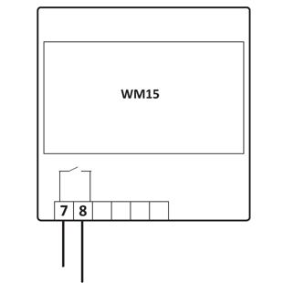 WM15 - zapojení digitálního výstupu