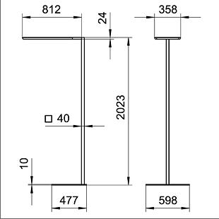 YARA single,base V, výkres