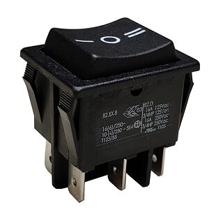 I4730 Kolébkový sp.ON-OFF-ON16A/250V BLK