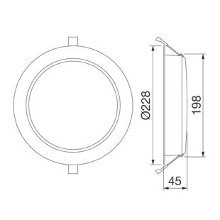 ELIA DL L2 35W 4K OPAL WH GWF1510QA840