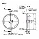 MR752.04A Measur.wheel 4mm 30,5cm smooth