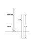 D22/PT75 Sloupek LUCILLA H= 75cm Alu