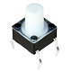 PHAP3301C Mikrospínač 6x6, L=8mm, bílý