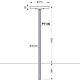 D43/PT135 GR TAU Sloupek H=135cm